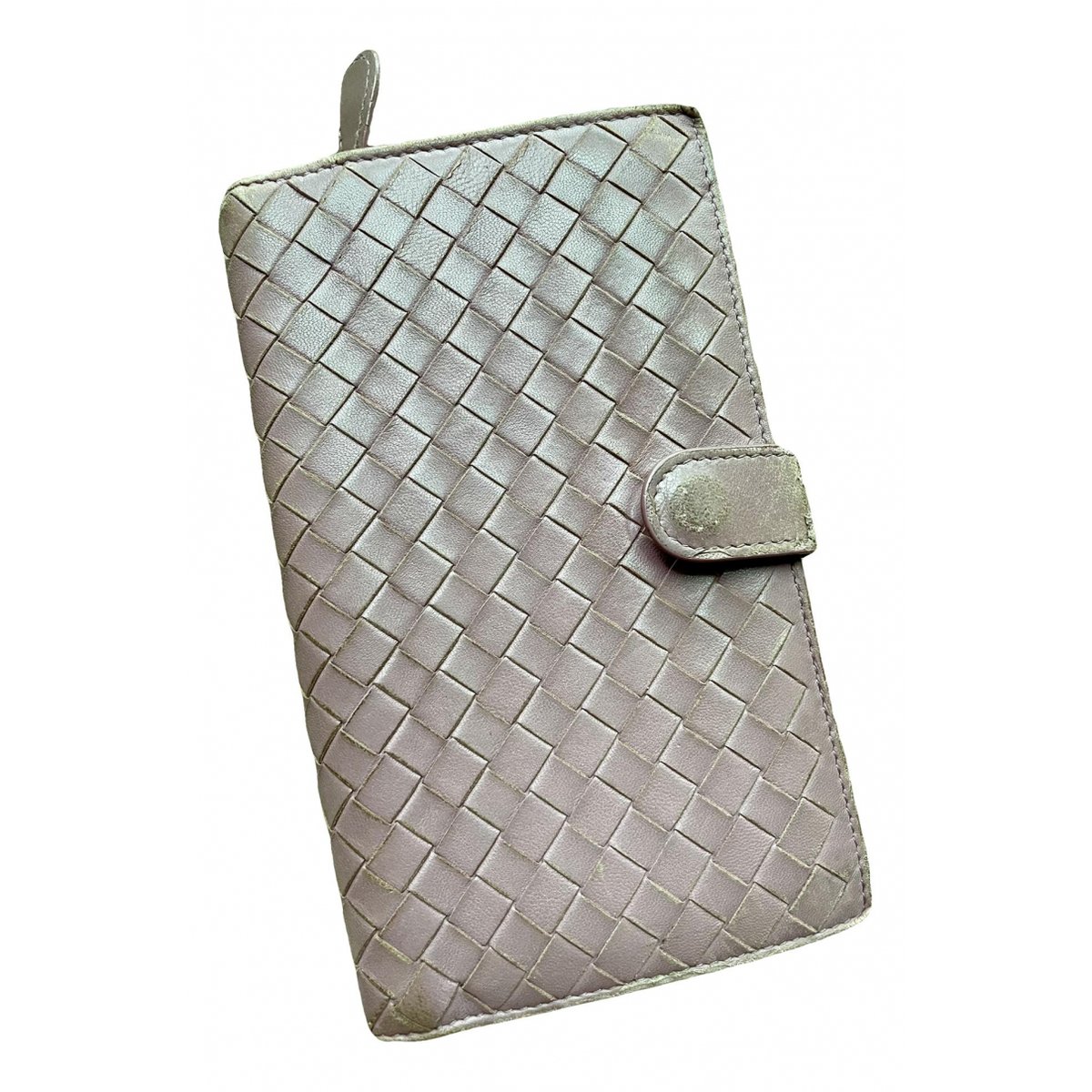 Intrecciato leather wallet