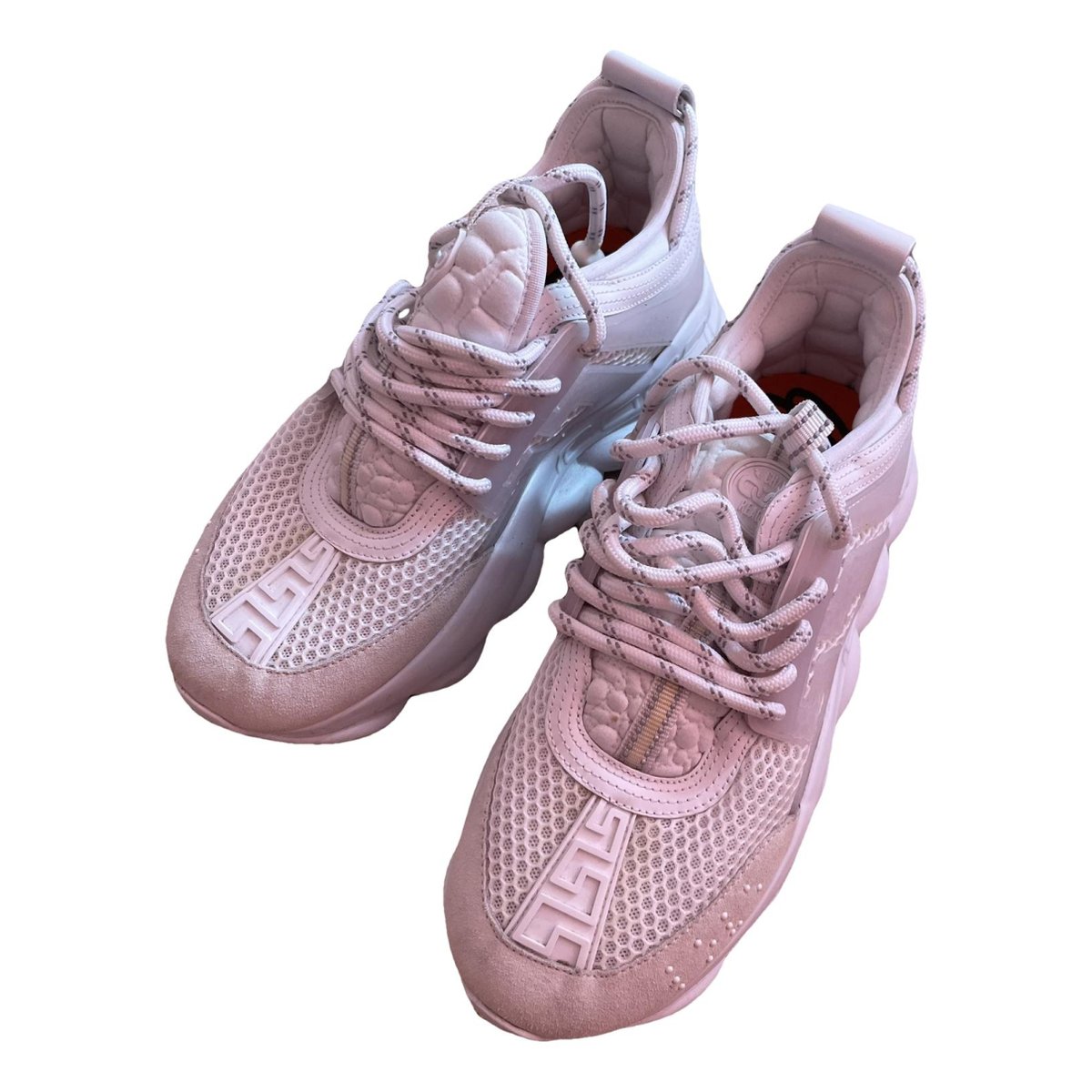 Chain Reaction leather trainers