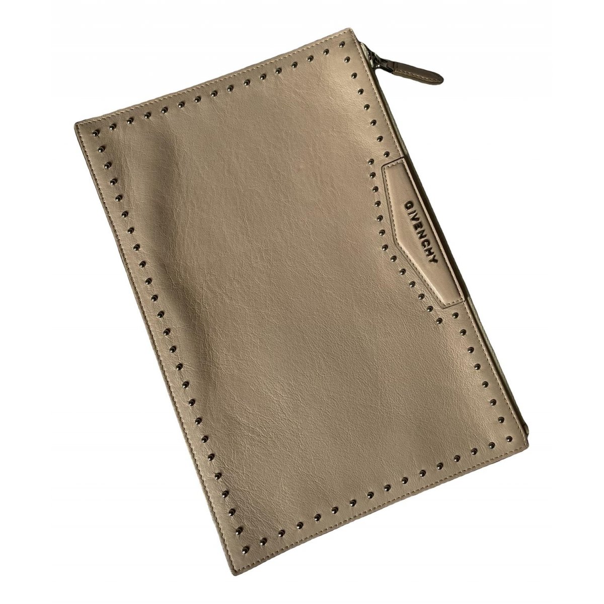 Antigona leather clutch bag