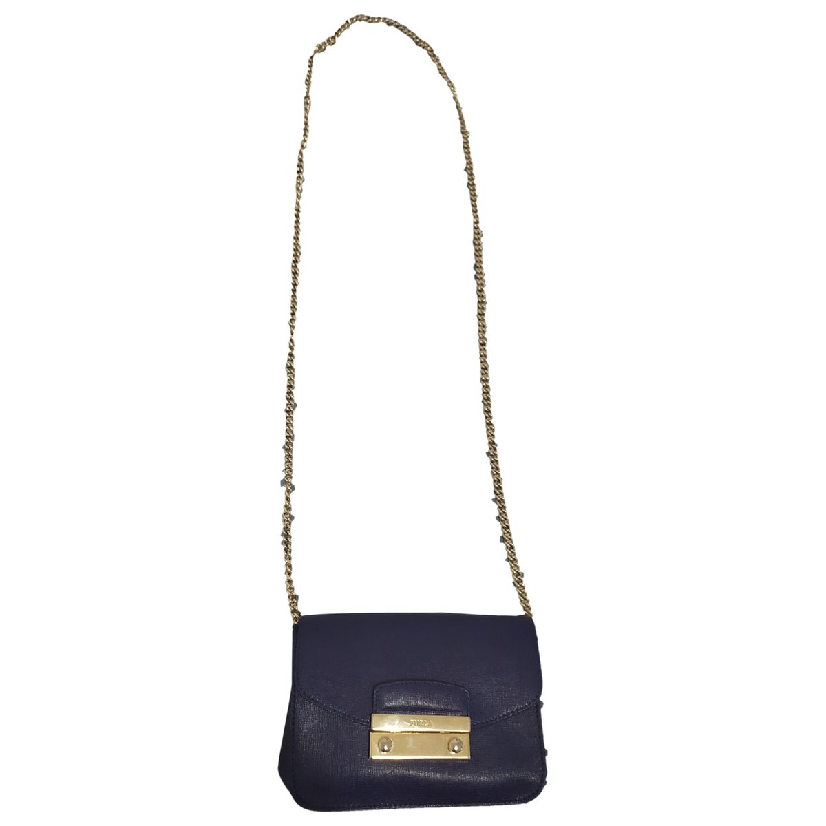 Metropolis leather clutch bag