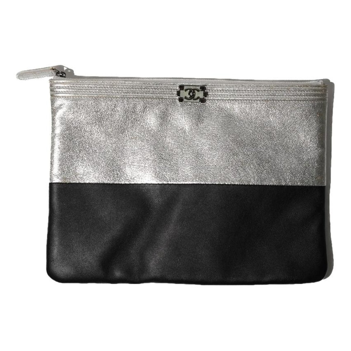 Boy leather clutch bag