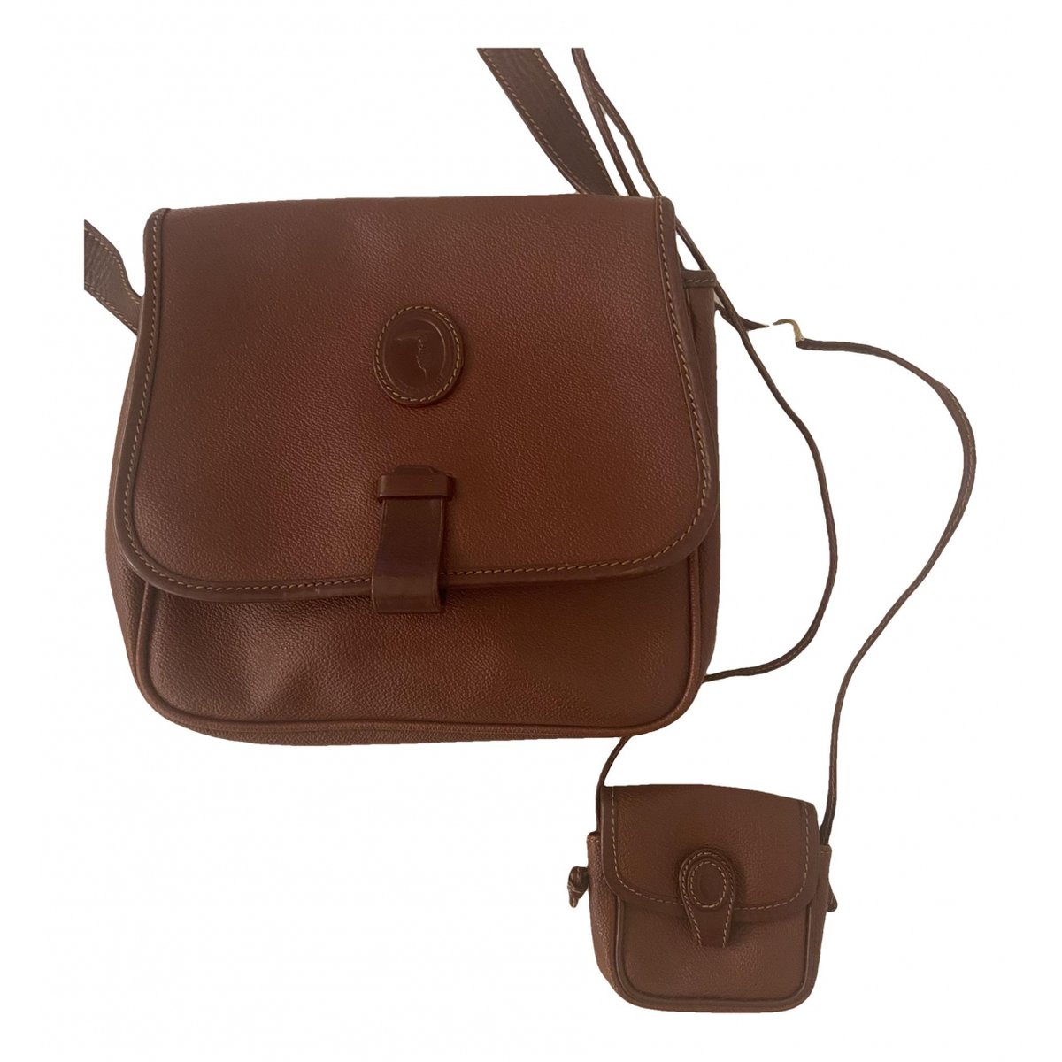 Leather clutch bag