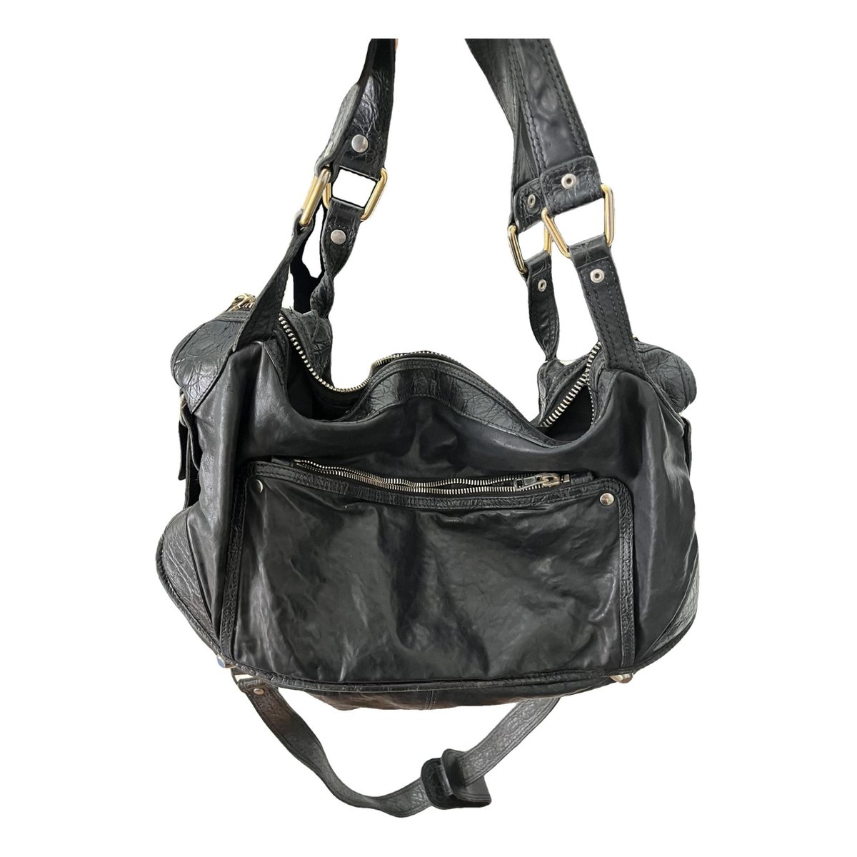 Cabas Horizotal leather tote