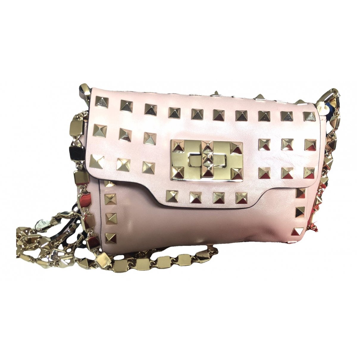 Micro Rockstud leather crossbody bag