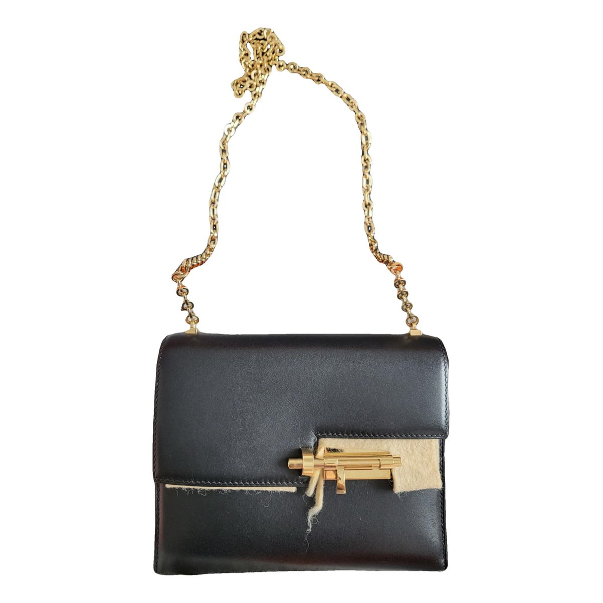 Verrou leather handbag
