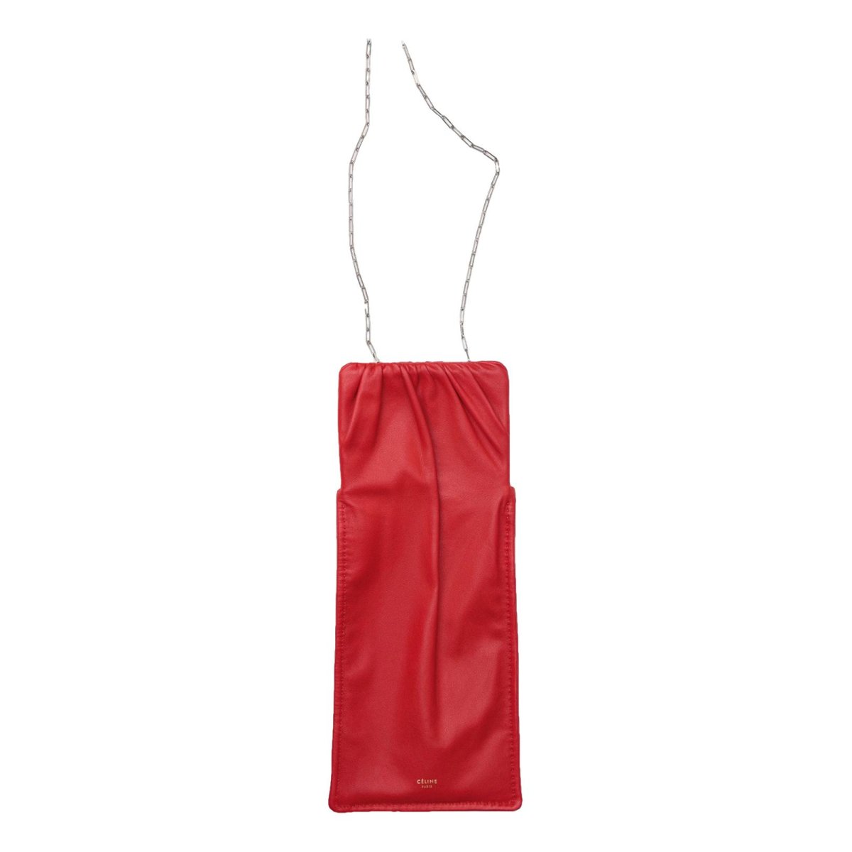 Clasp leather mini bag