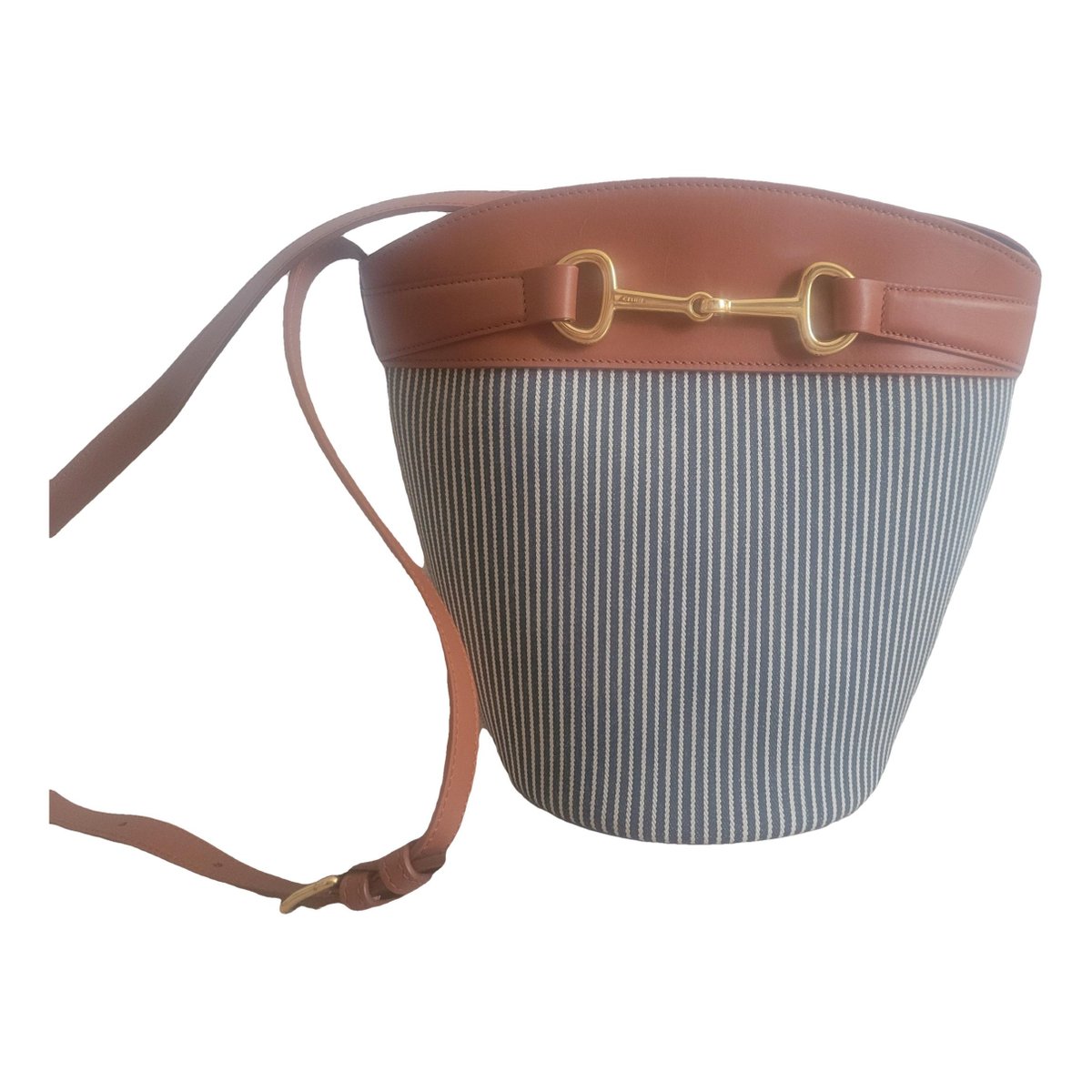 Clasp Bucket leather crossbody bag