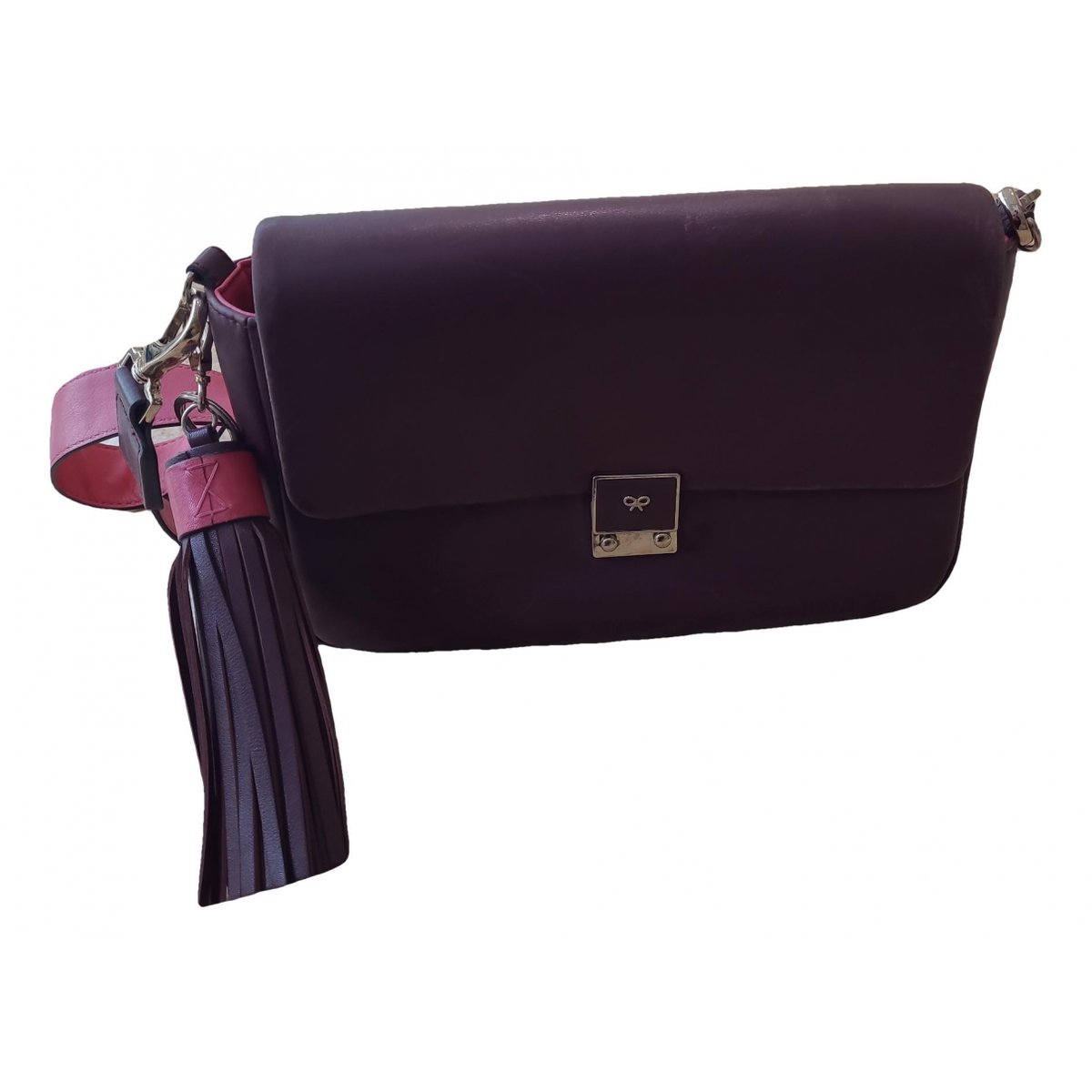 Maxi Zip leather crossbody bag