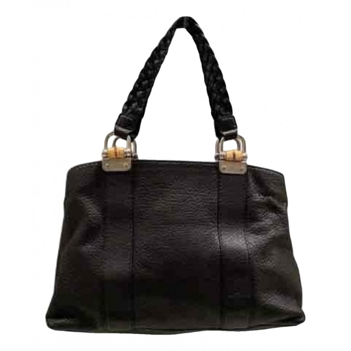 Bamboo leather handbag