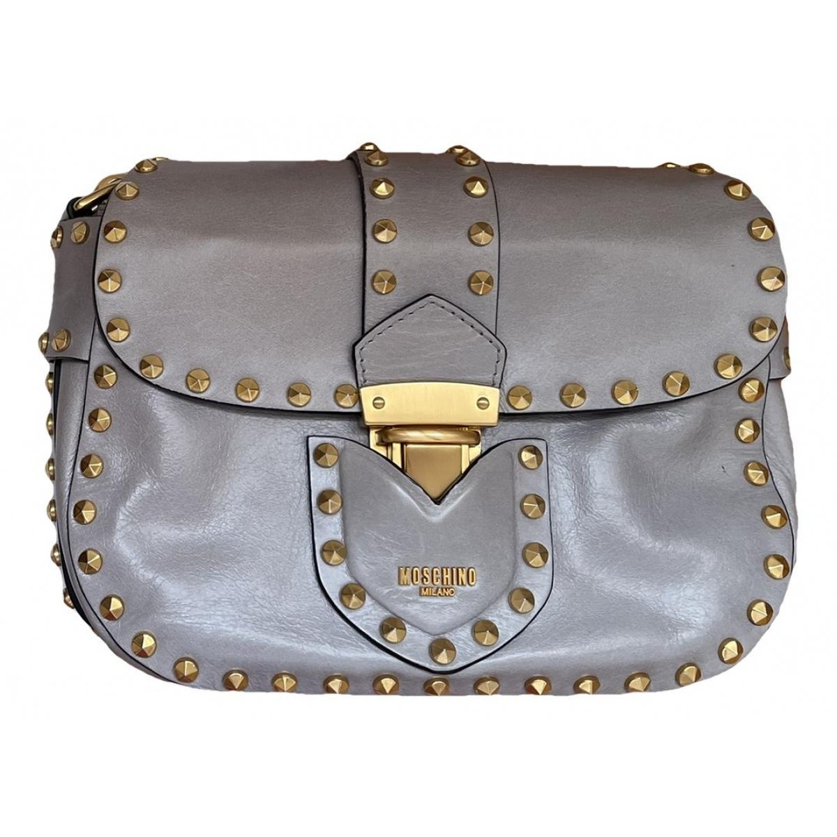 Biker leather handbag