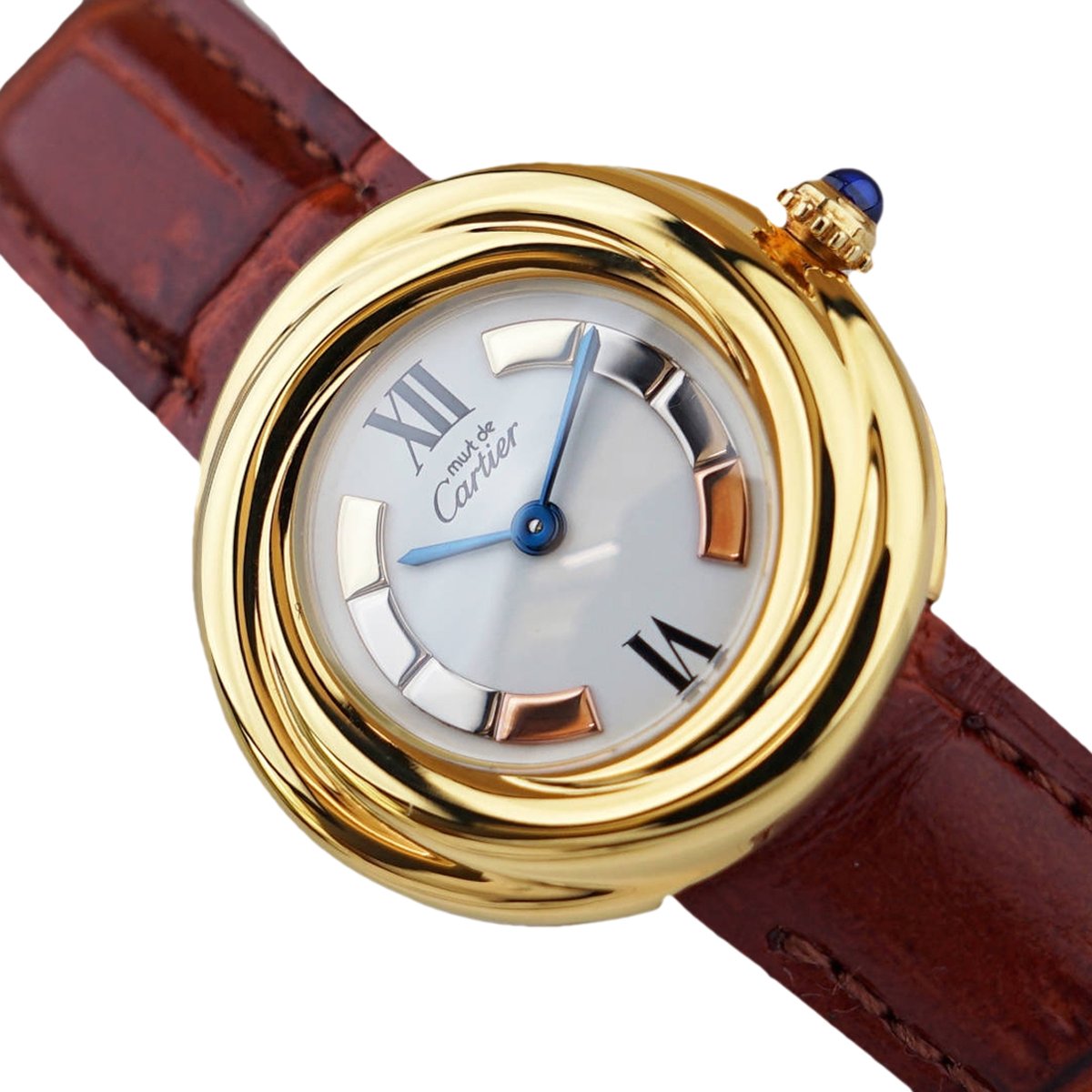 Must Trinity silver gilt watch