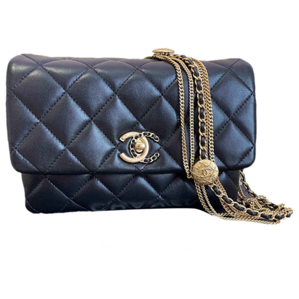 Trendy CC Flap leather handbag
