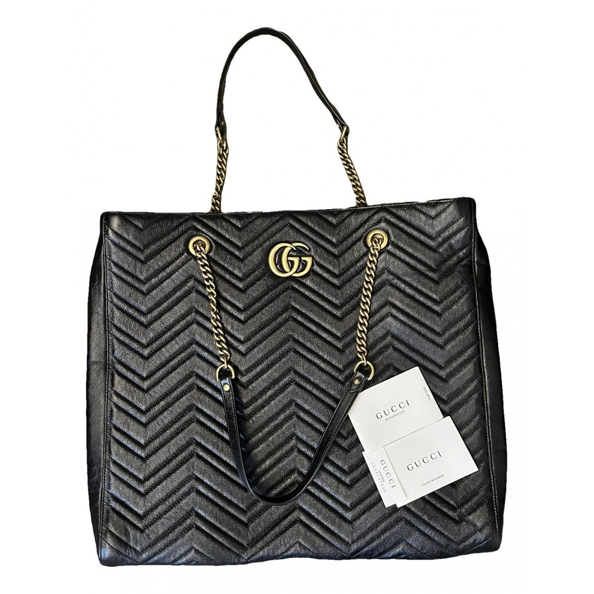 GG Marmont Chain leather tote