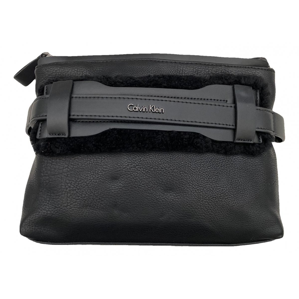 Leather clutch bag