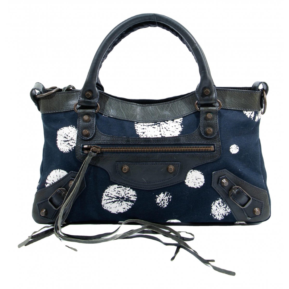 First leather handbag