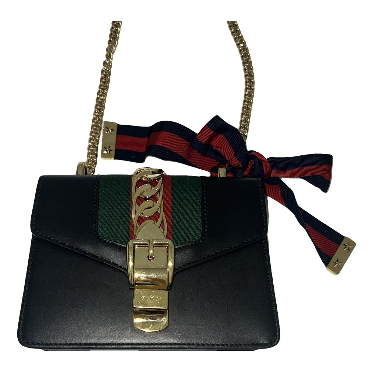 Sylvie Flap Chain leather crossbody bag