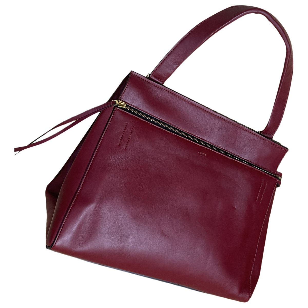 Edge leather handbag