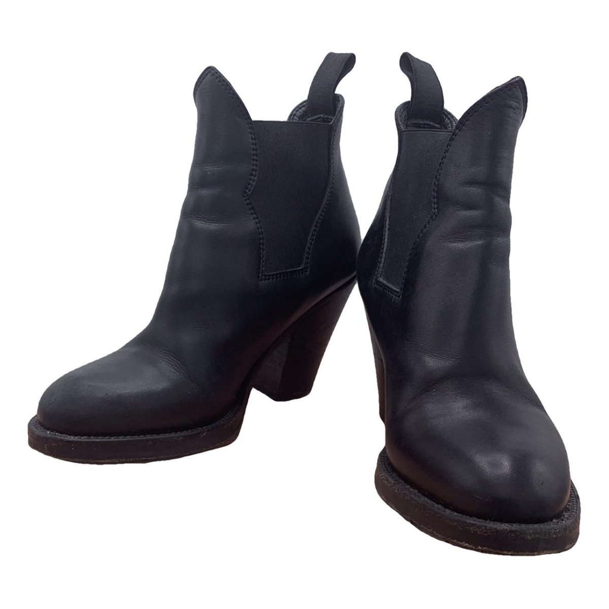 Star leather western boots