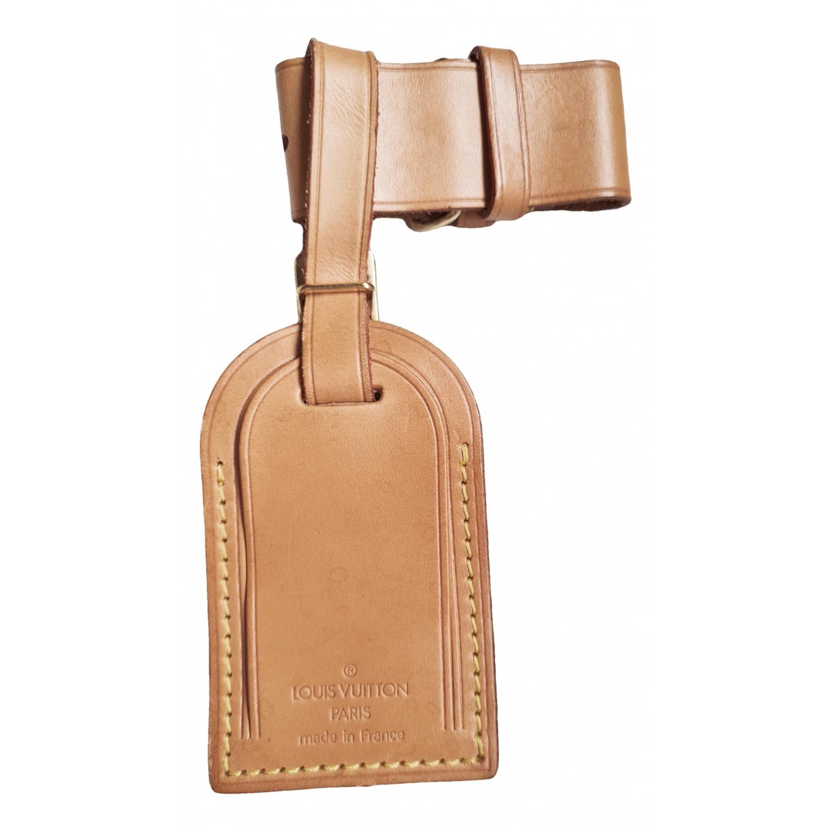 Porte adresse leather key ring