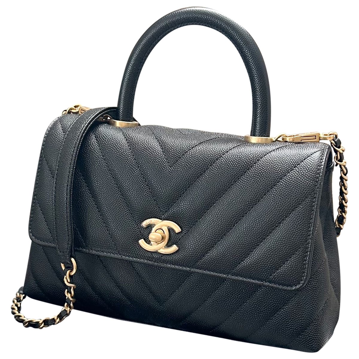 Coco Handle leather handbag
