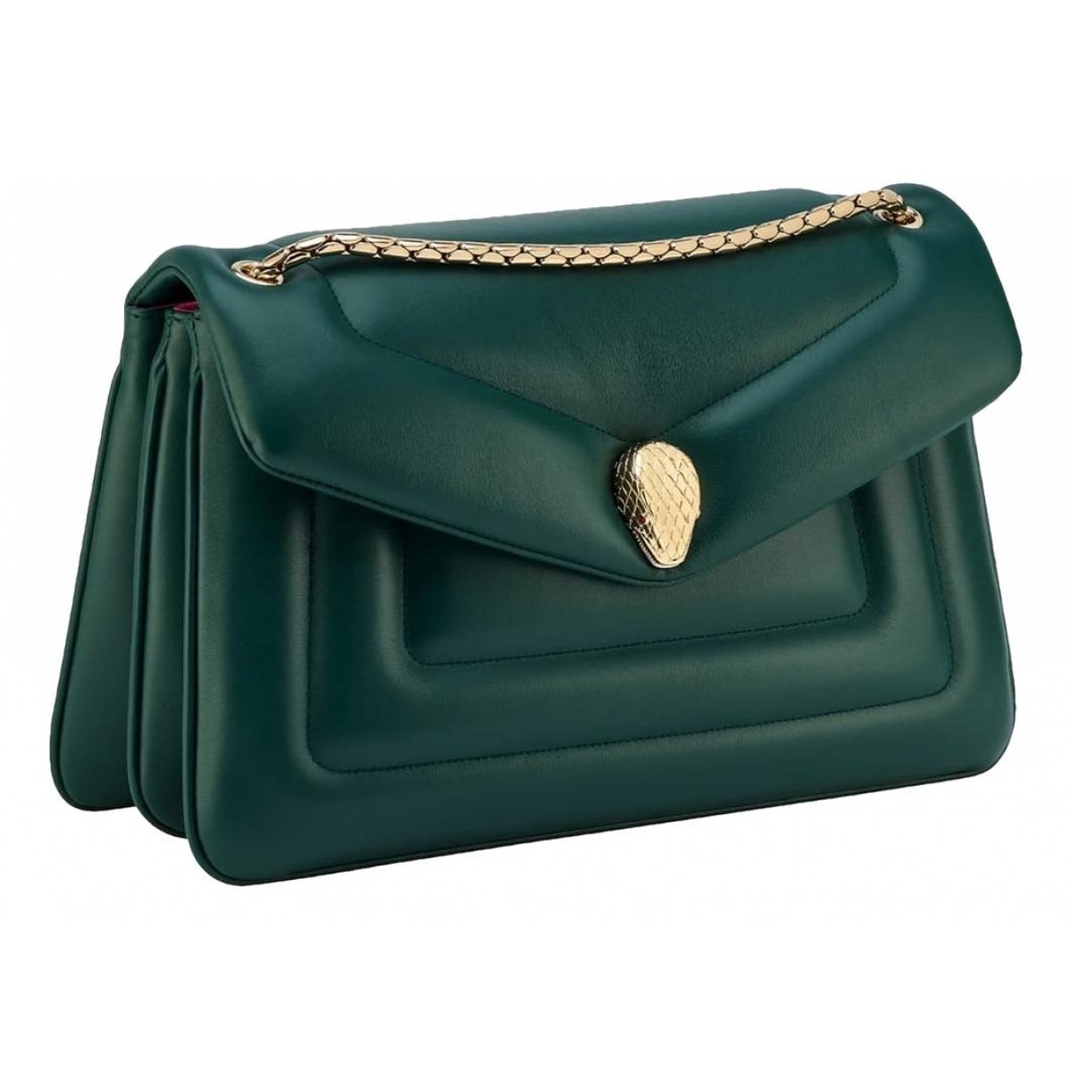 Serpenti leather handbag