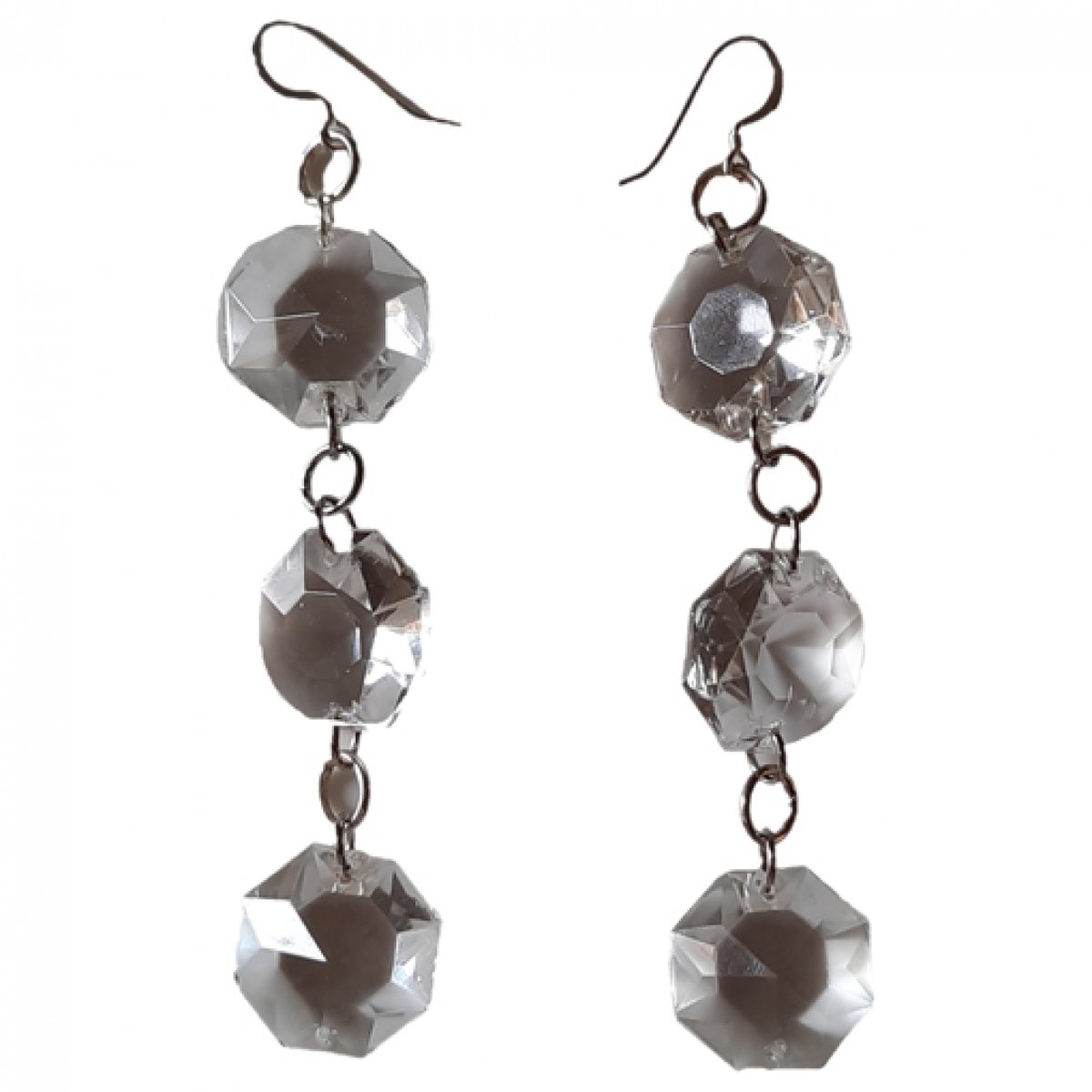 Rubis crystal earrings