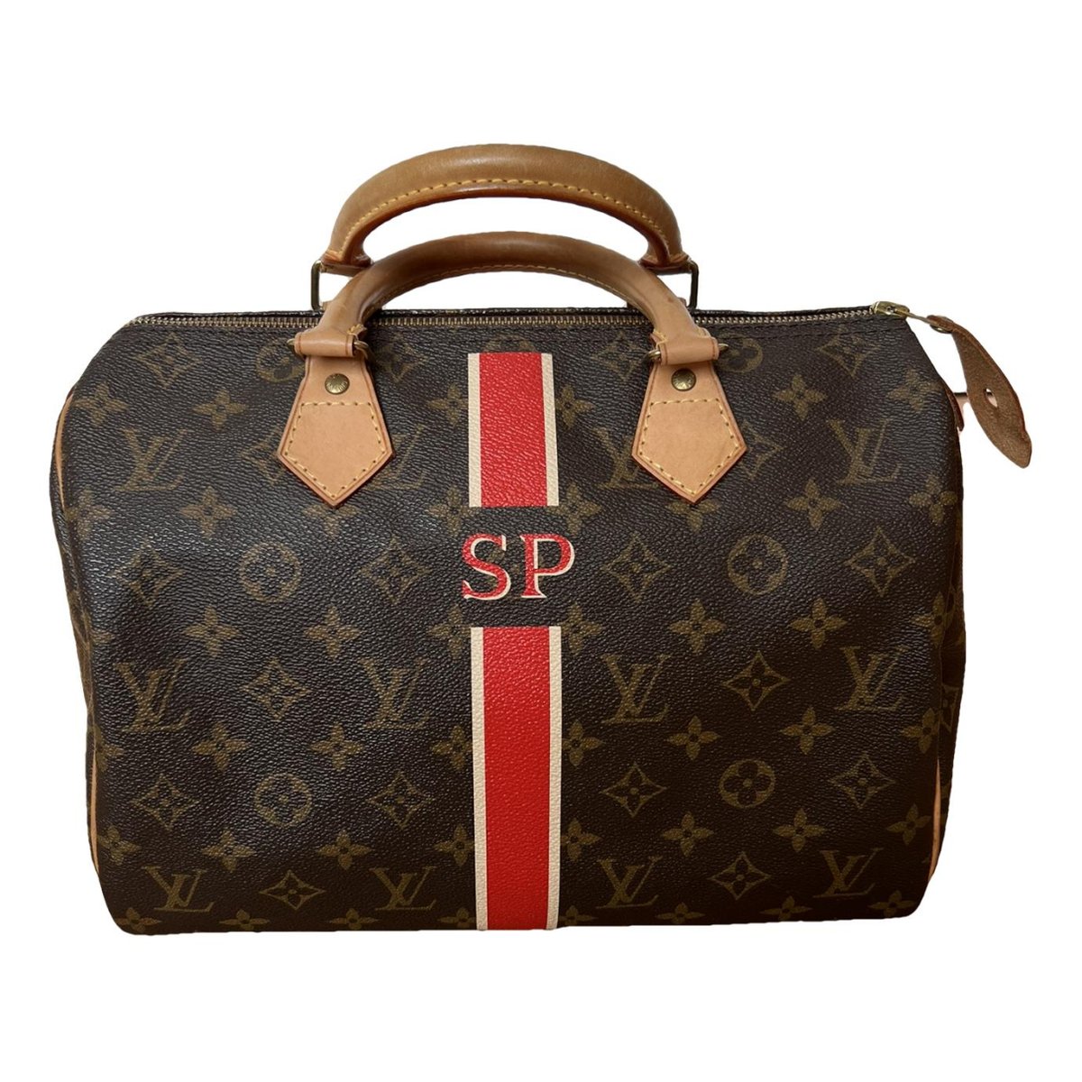 Speedy leather handbag