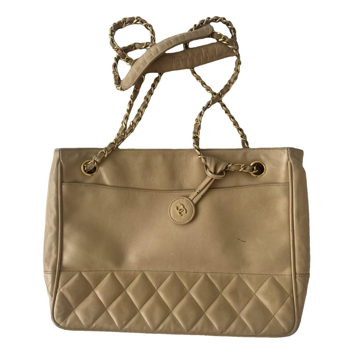 Grand shopping leather tote