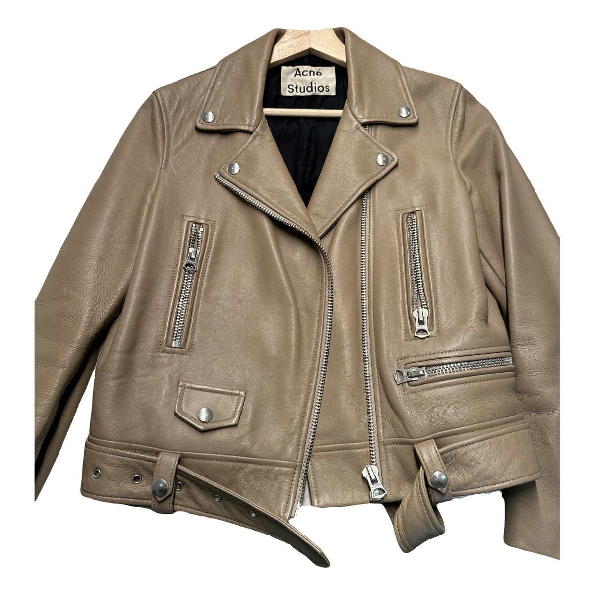 Velocite leather biker jacket