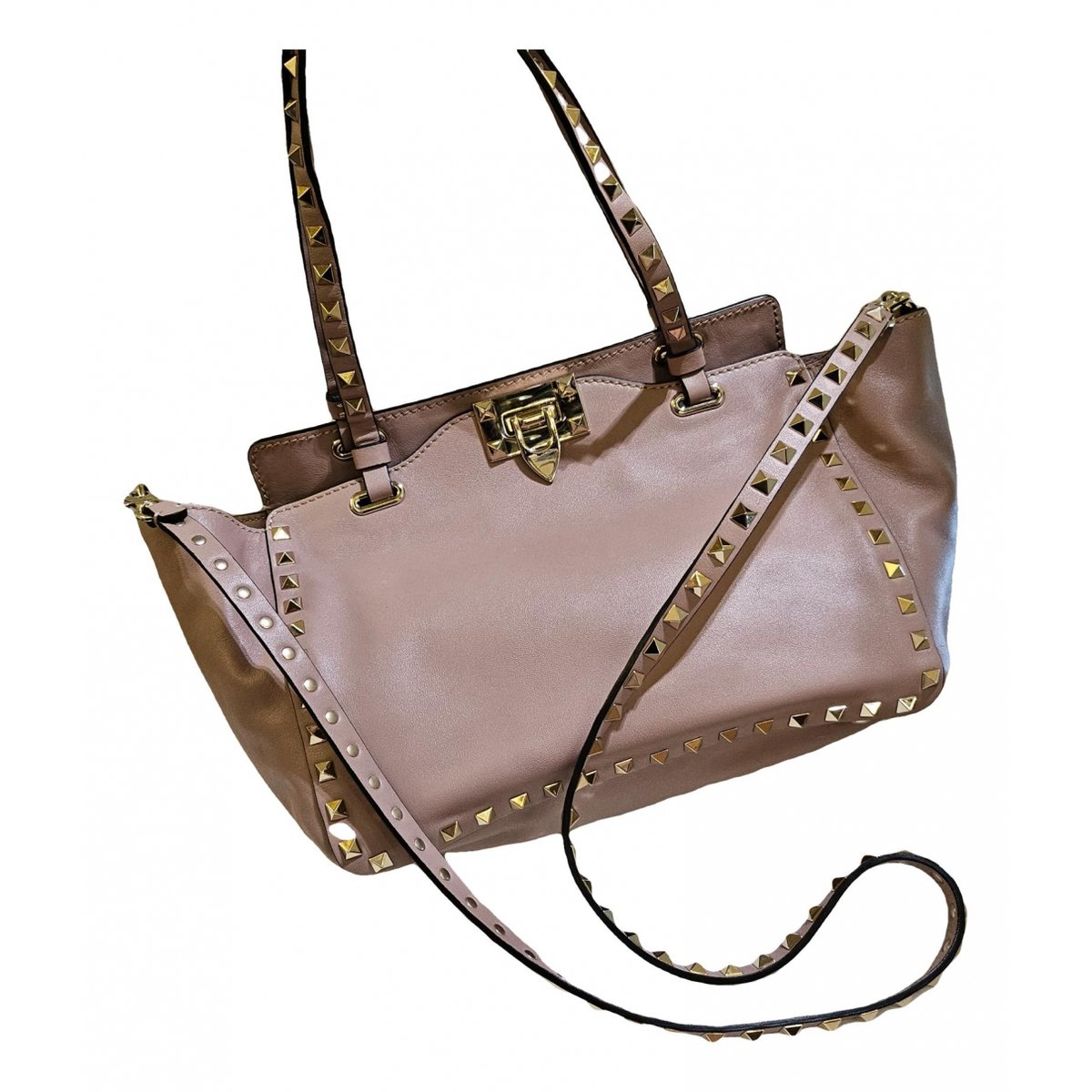 Micro Rockstud leather tote
