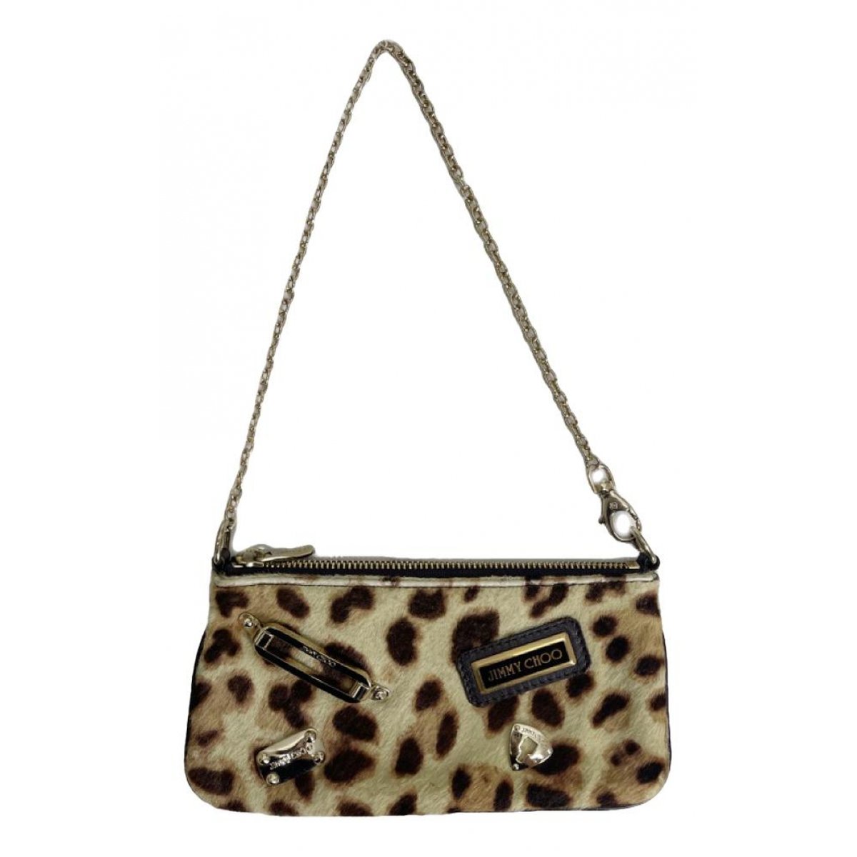 Animalier pony-style calfskin clutch bag