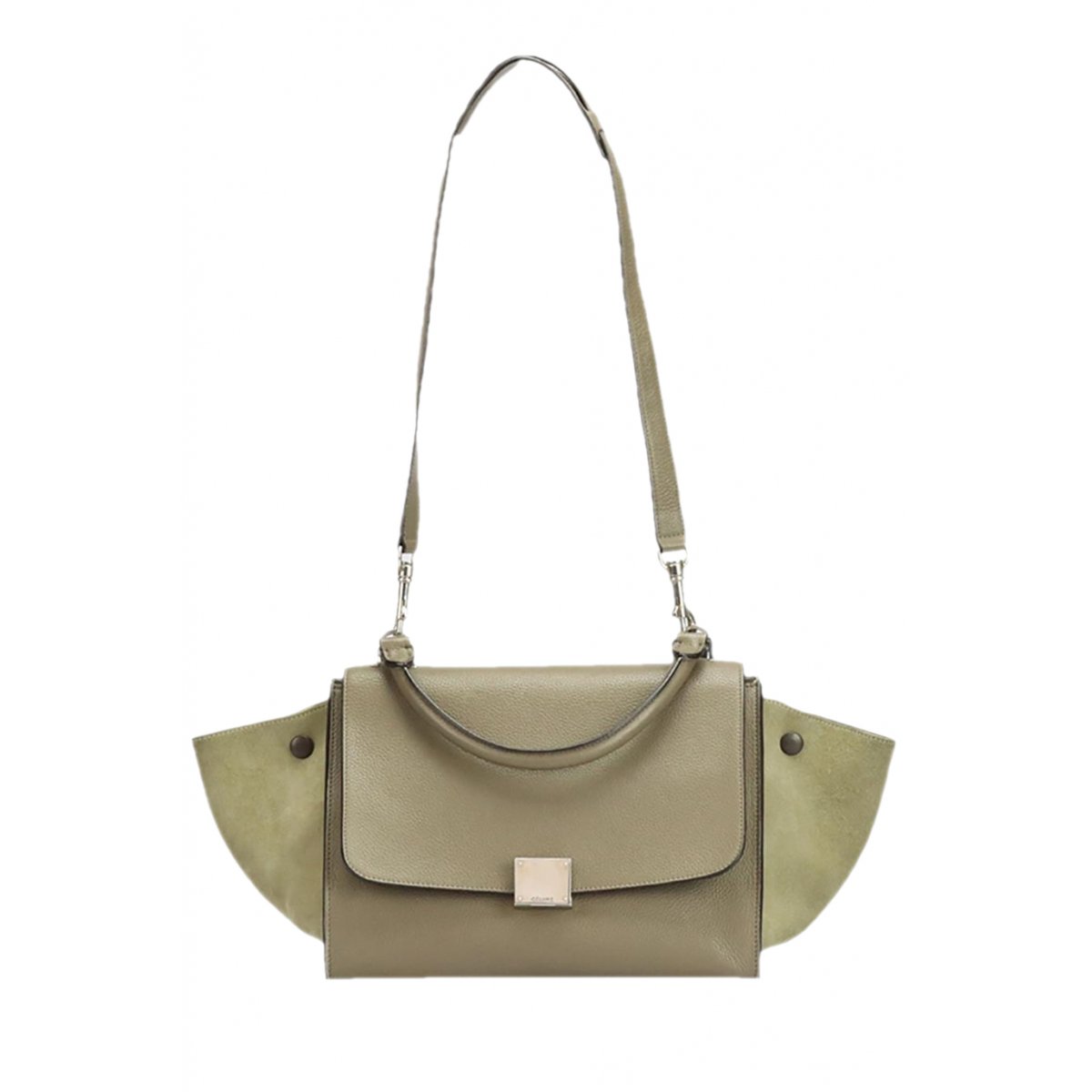 Trapeze leather tote