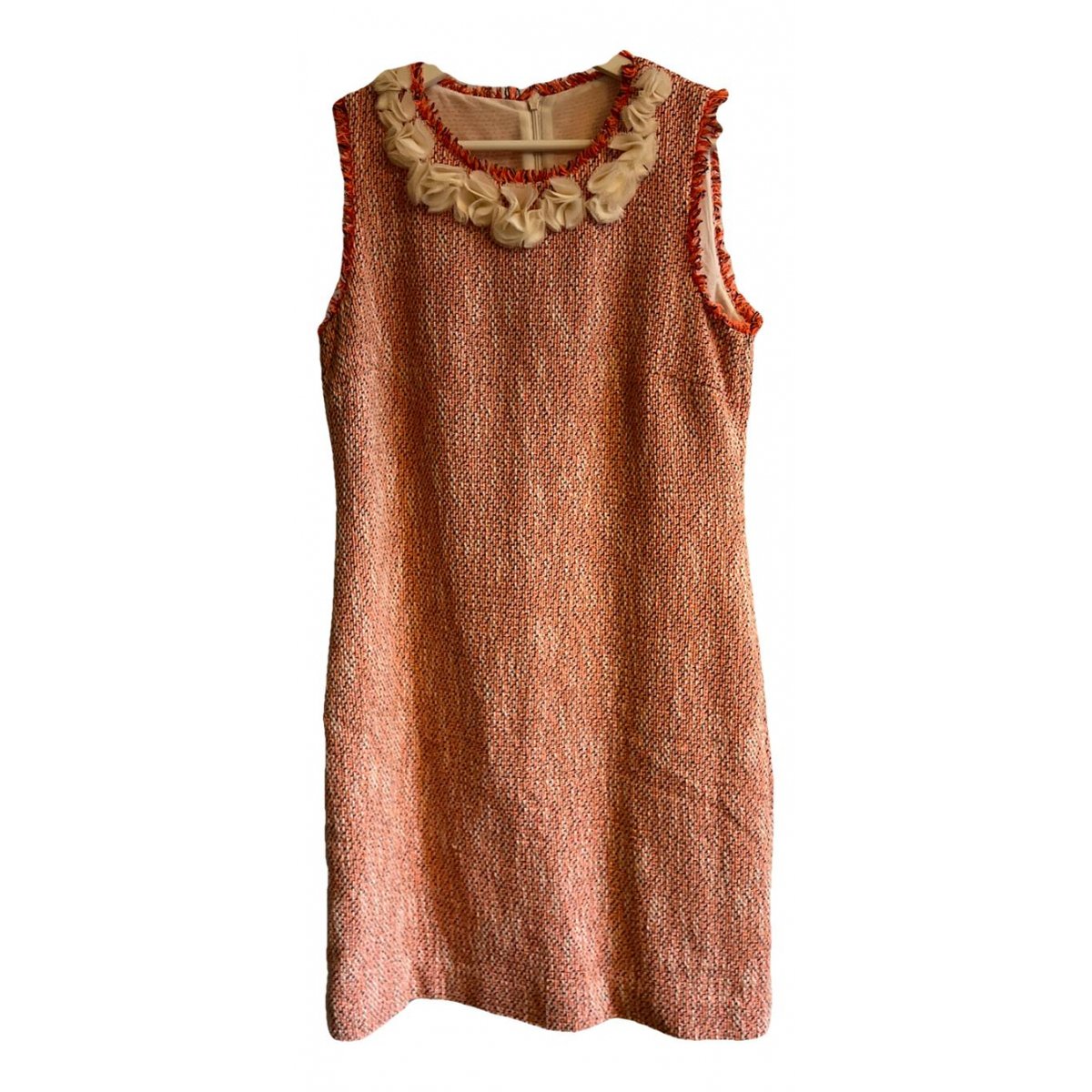 Crochet tweed mini dress