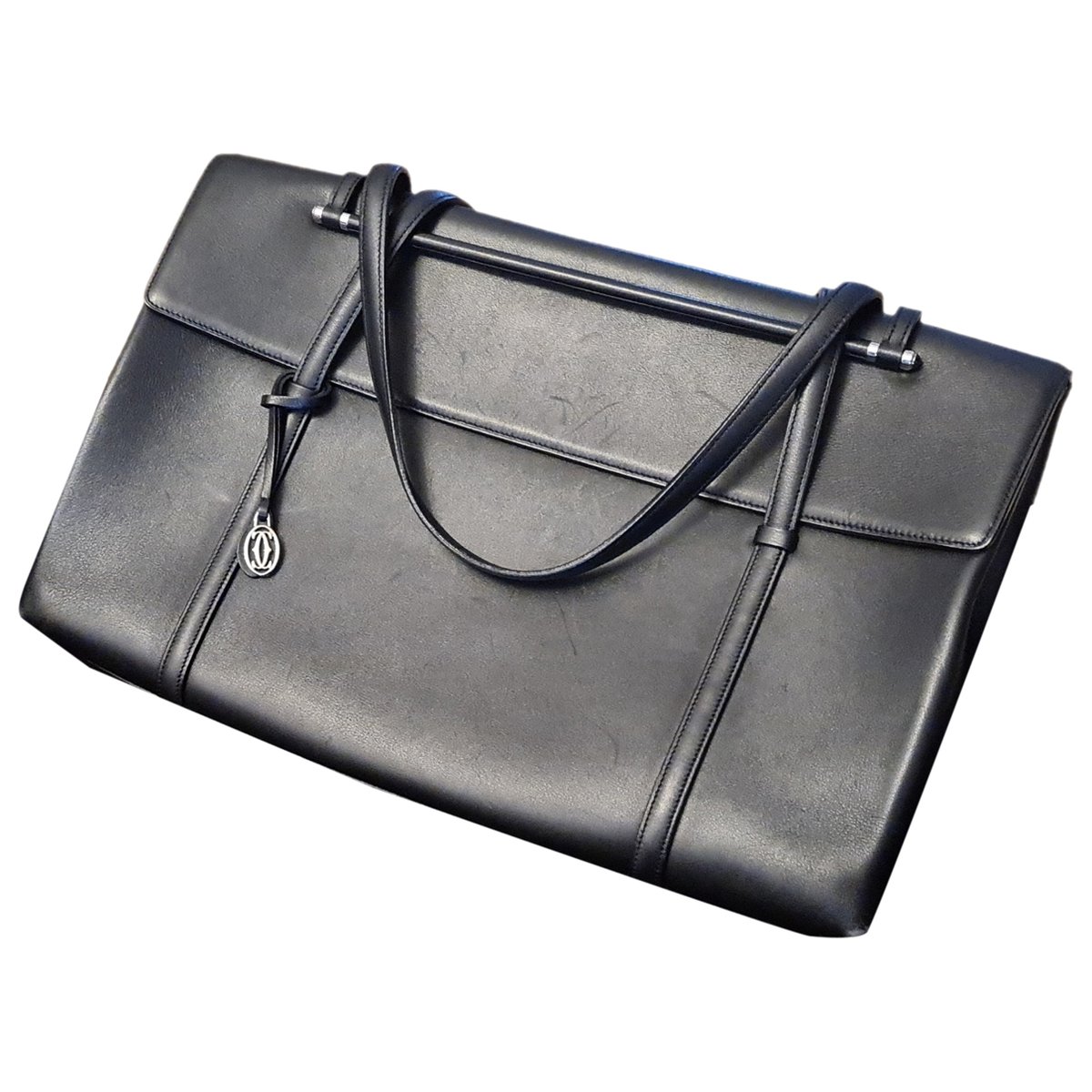 Cabochon leather handbag
