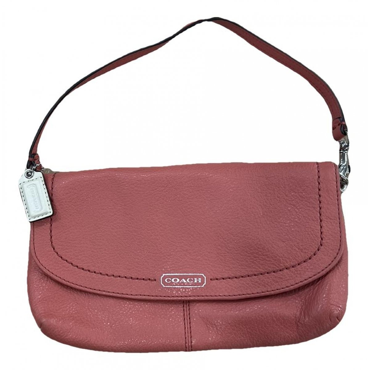 Signature Sufflette leather clutch bag