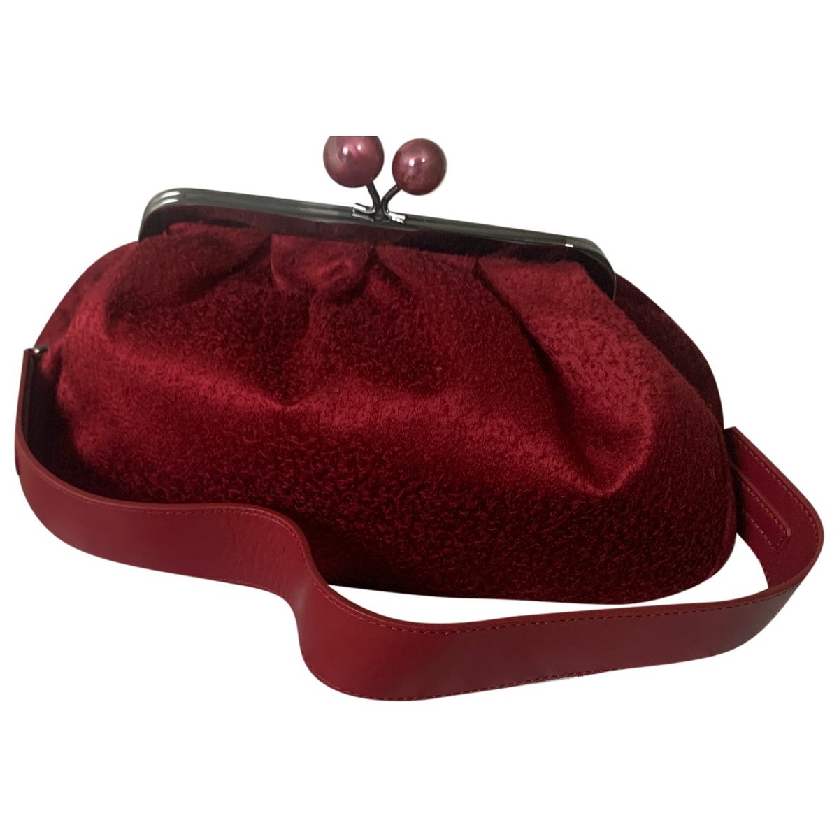Wool clutch bag