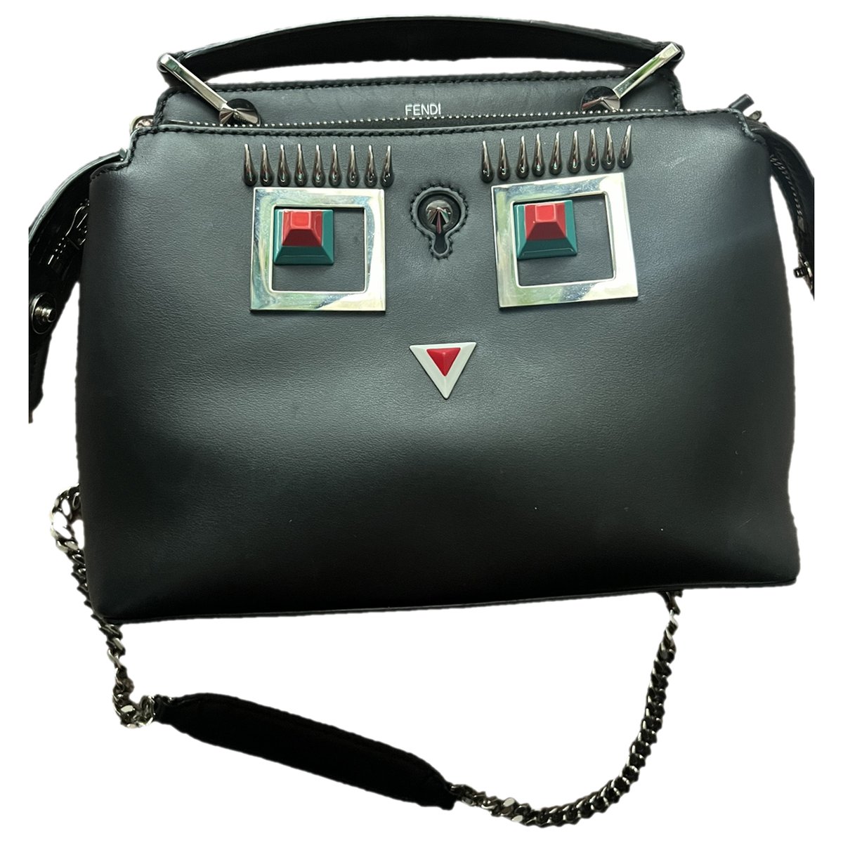 Dot Com leather handbag