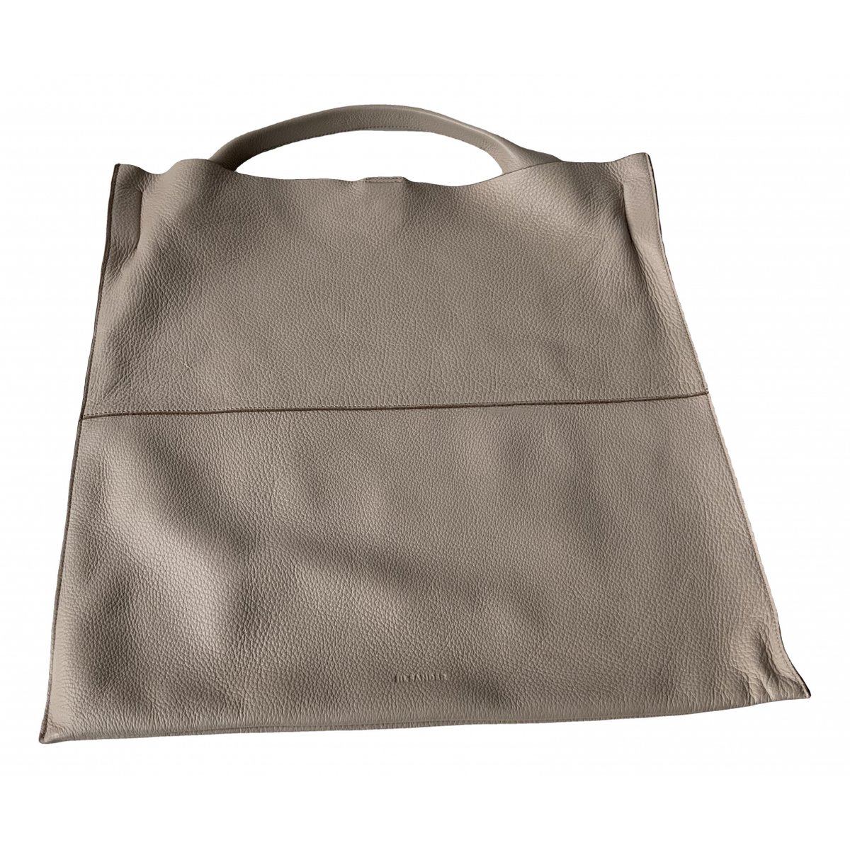Shopper leather handbag