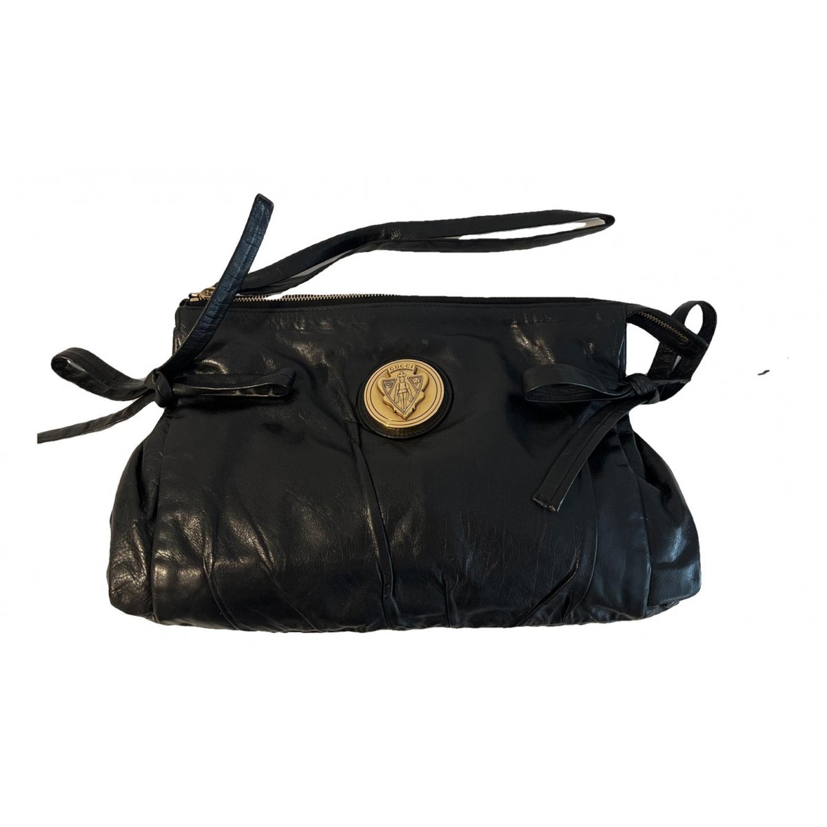 Hysteria leather clutch bag