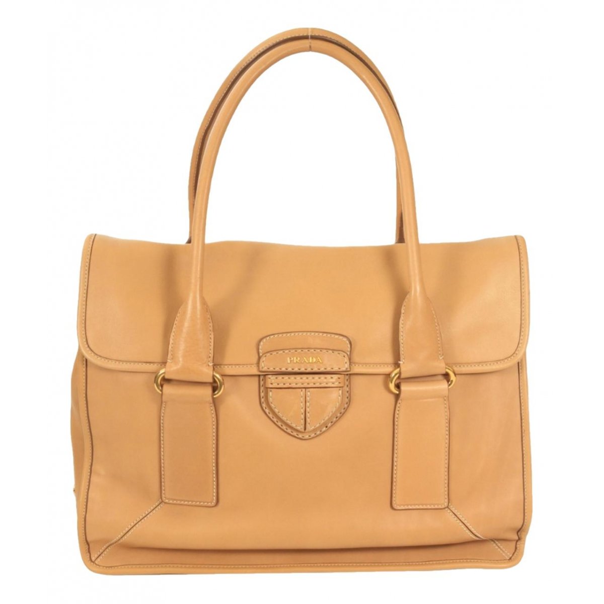 City leather satchel