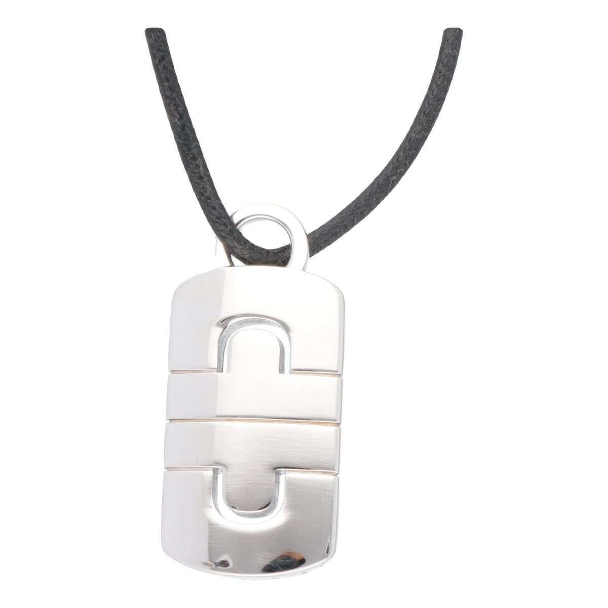 Parentesi white gold necklace