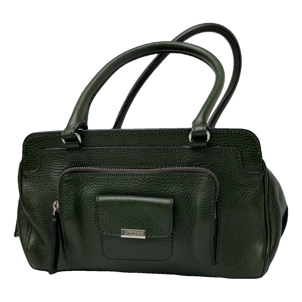 Wave leather handbag