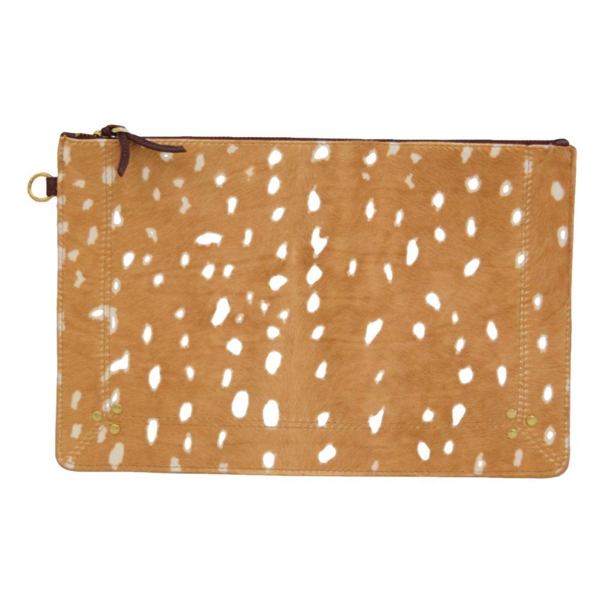 Popoche leather clutch bag