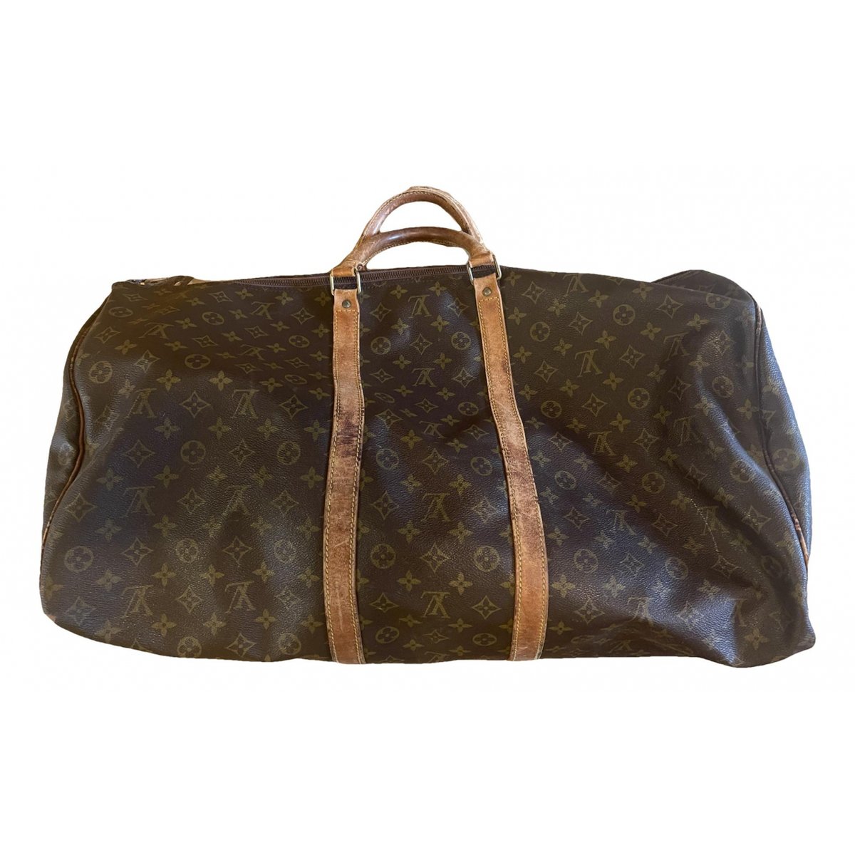 Keepall leather travel bag