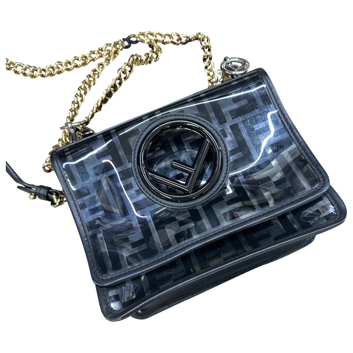 Kan I Logo leather crossbody bag