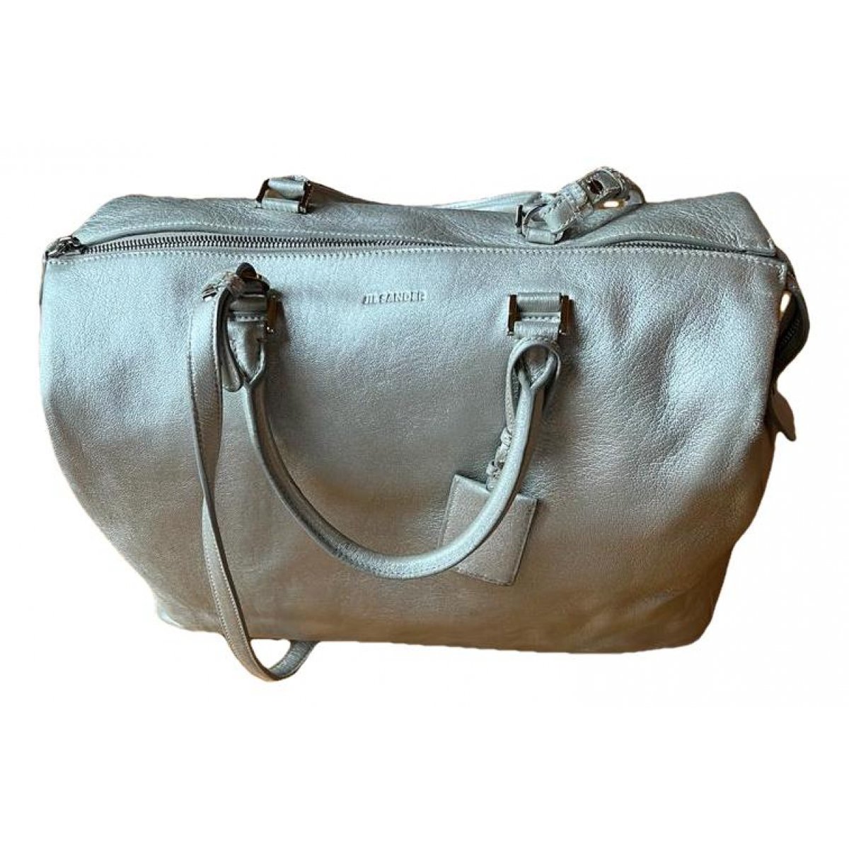 Shopper leather handbag