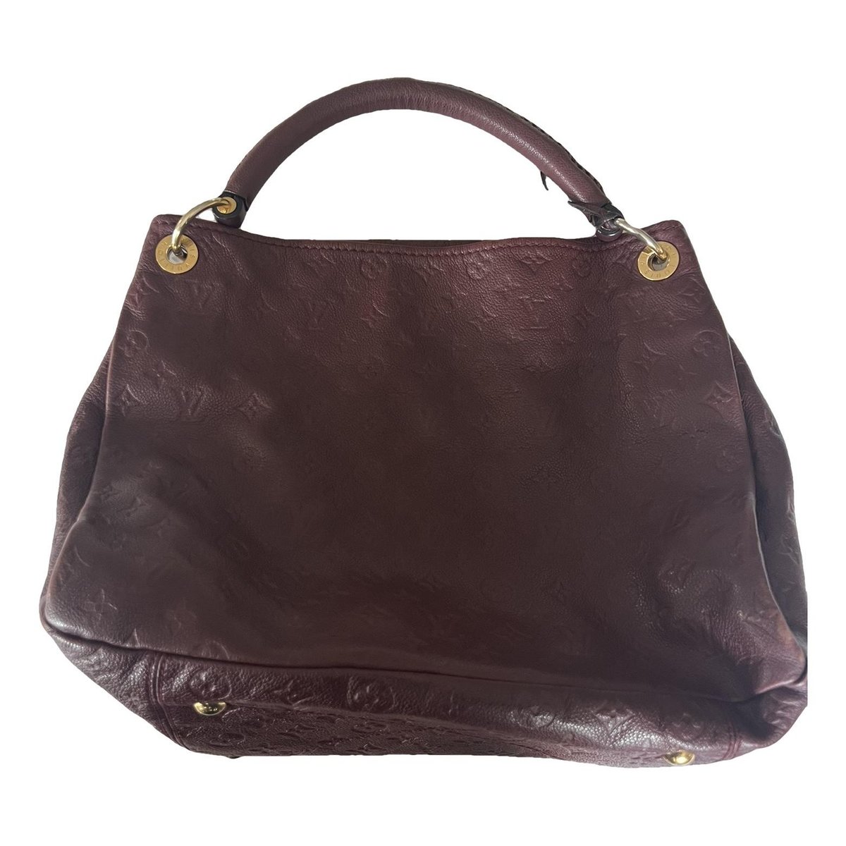 Artsy leather handbag