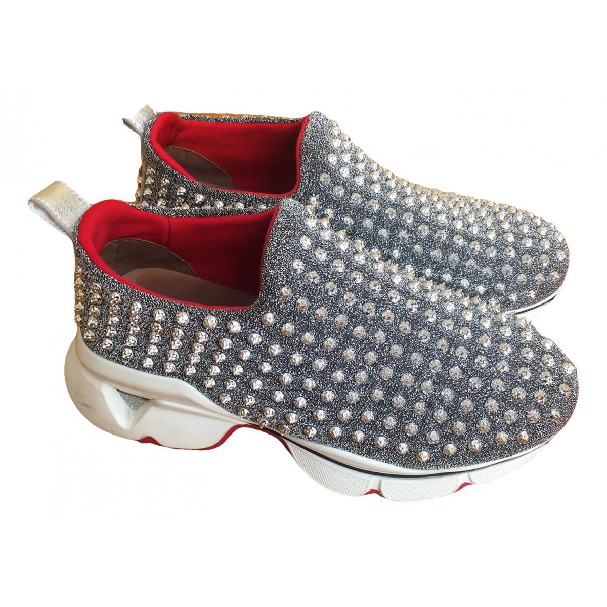 Spike Sock leather trainers