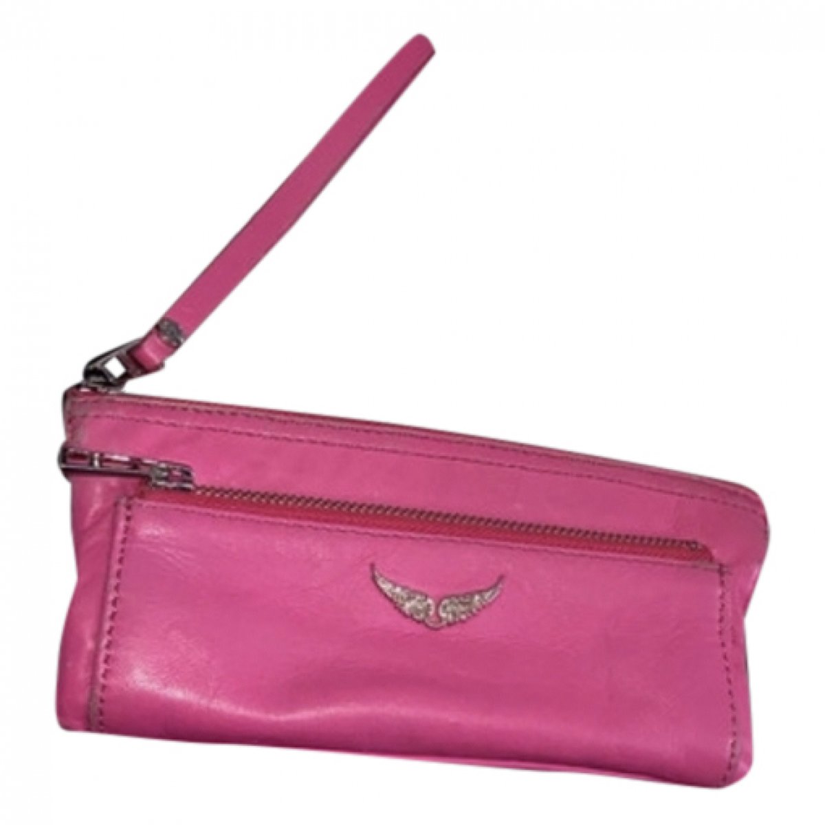 Rock leather clutch bag
