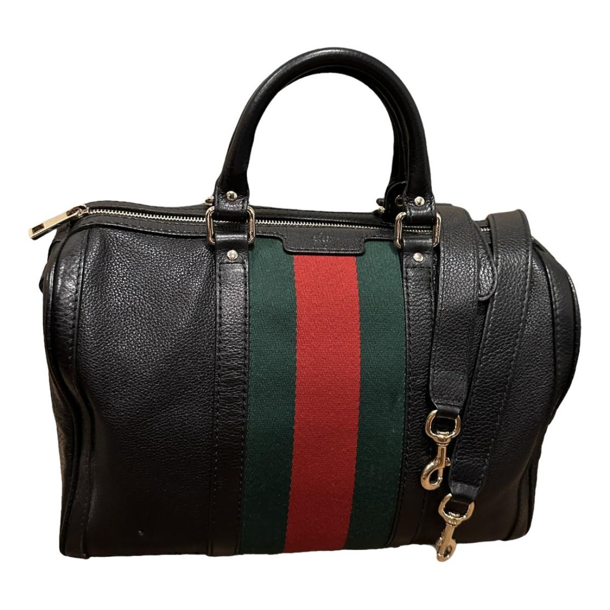 Boston leather handbag